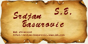 Srđan Basurović vizit kartica
